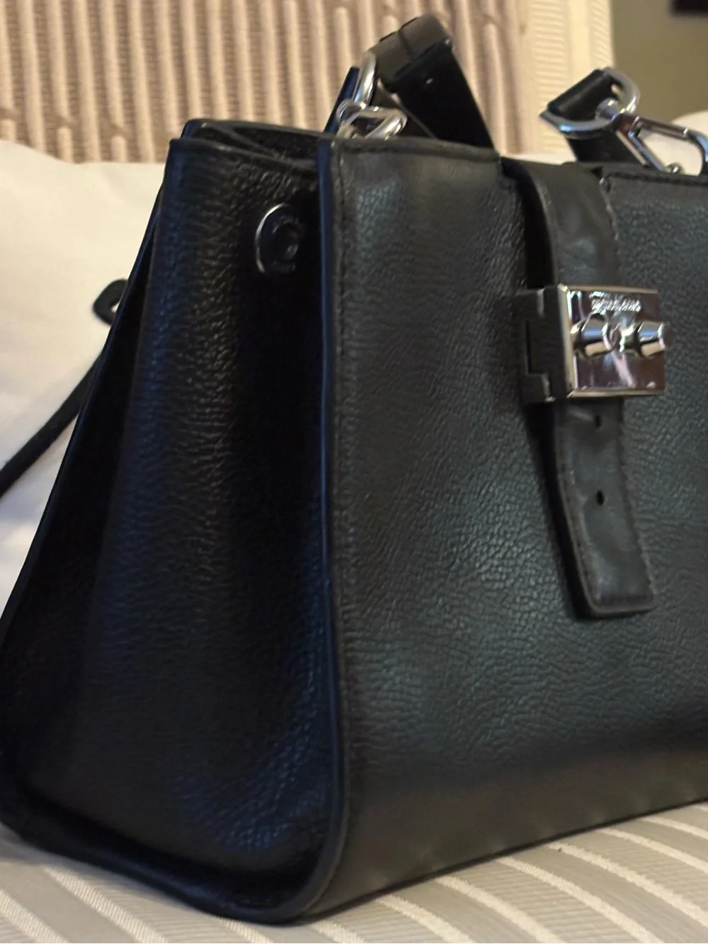 2 in 1 Michael Kors Black Leather Double-Pouch Crossbody Bag